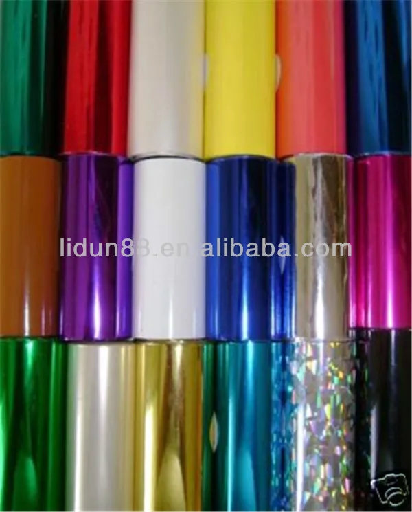 Color electrochemical aluminum hot stamping paper, electrochemical aluminum hot stamping foil, hot stamping is appropriate