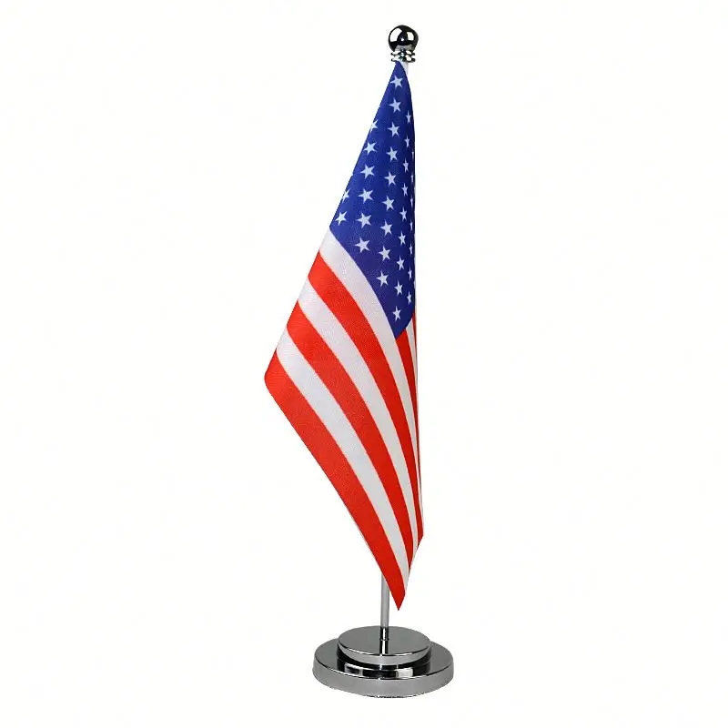 Custom Flag Small Office Country Top Table Flag Pole Stand Buy Table