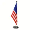 stainless steel table flag office decoration/desk flag