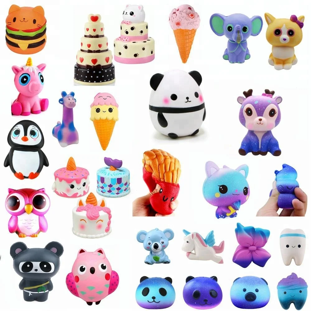 Kawaii Unicorn Squishy Slow Rising Pen Cap Pencil Topper Cover ...