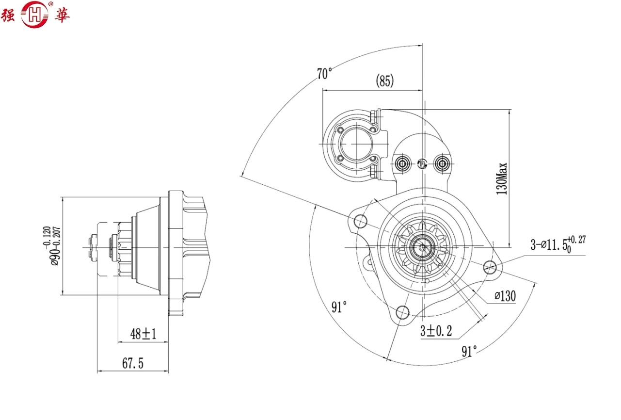 Steyr Wd615 Weichai Wp12 24v 612630030208 New Starter Motor 0001261015 ...