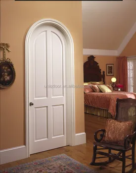 Trim bianco interni intagliato in legno di design ad arco porta per ... Porte interne ad arco