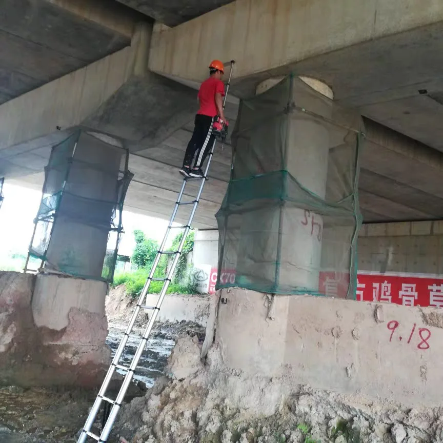 All Aluminum Telescopic Ladder En131 3.8m Telescoping Fold Up Ladder