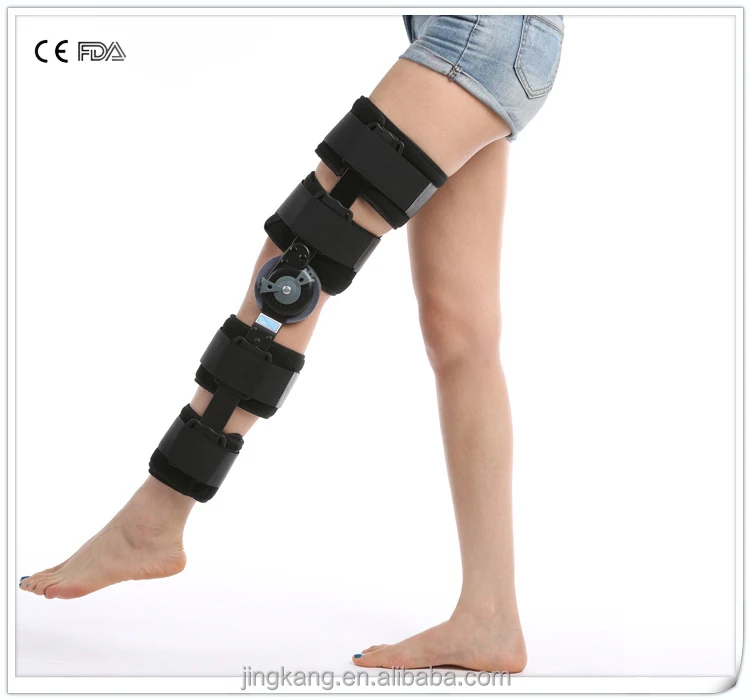 Post-op Rom Hinged Knee Stabilizer Brace / 90 Degree Hinge Knee Support ...