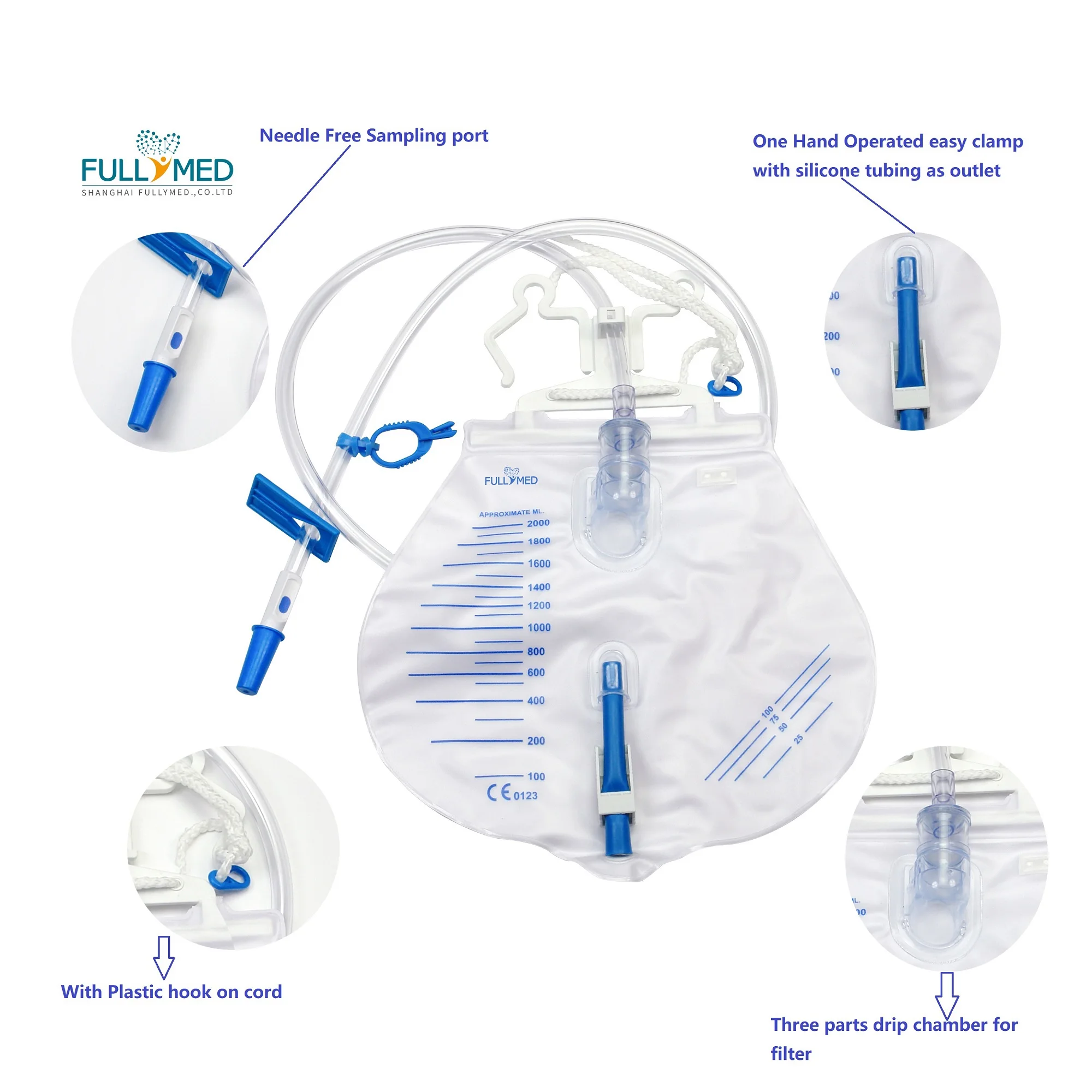 Disposable Sterilized Luxury Urine Drainage Bag Collection Urinary