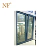 Modern aluminum tilt and turn window with reflective green glass