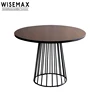 Industrial vintage style Solid Wood dining furniture pine wooden Table Top Round coffee Table set