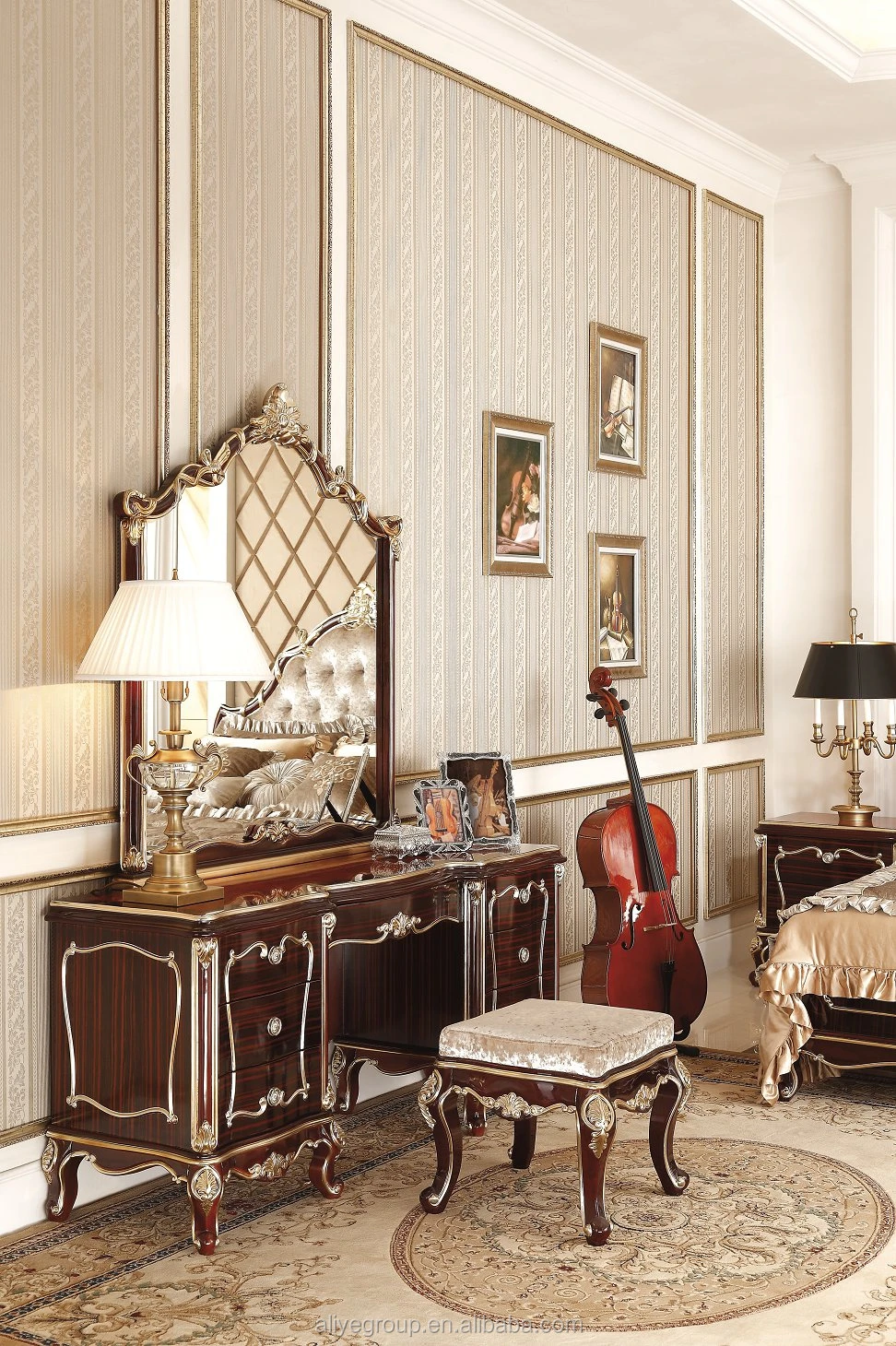 Adult Wood Double Princess Bed Models Bedroom Set Furniture Image