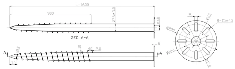 Screw Pile Ground Mounting System