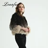 2018 Fashion Design Wholesale For ladies Winter Goats Real Lamb Fur Woolen Coat