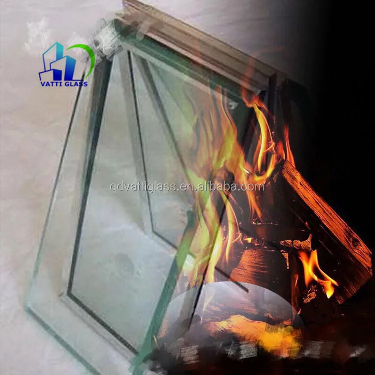 1hour 1.5hour 2 Hour Fire Rated Tempered Glass Fire Proof Resistant
