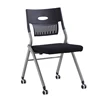 Custom mesh study folding training chair stackable conference chair with wheels