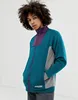 Mens Fashion Cooper Zip Through crew neck in teal jacket
