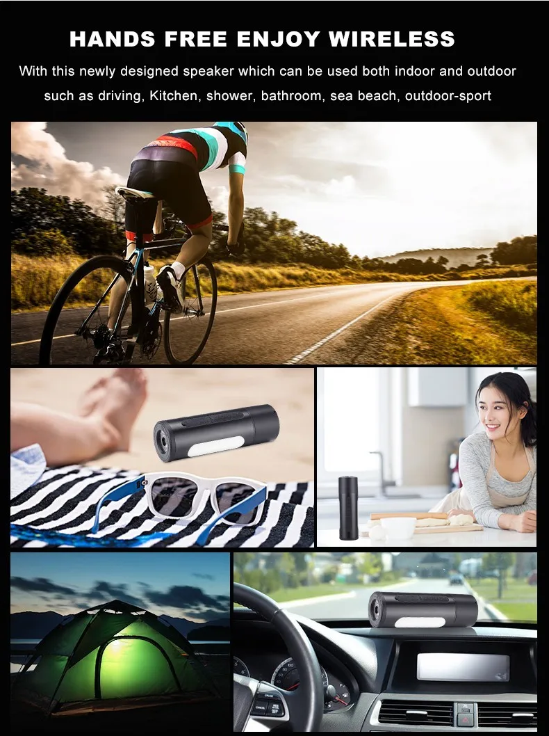 4400/5200mah battery 5w speaker home theater with bicycle torch powerbank function - ANKUX.COM