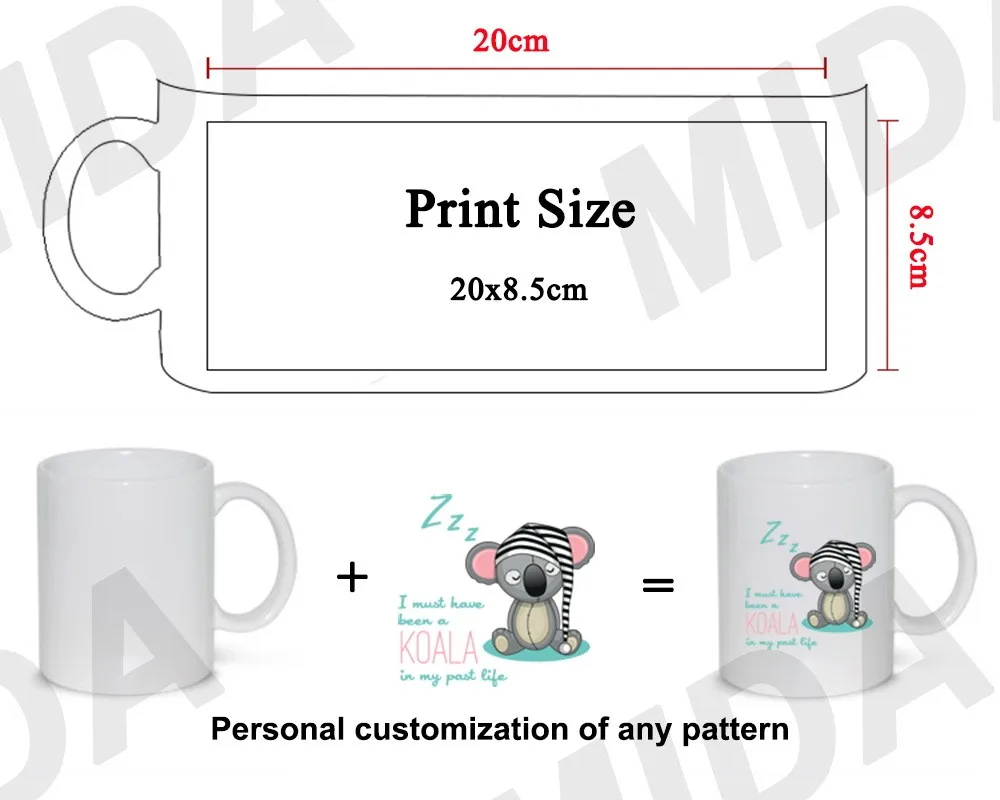 mug printable size