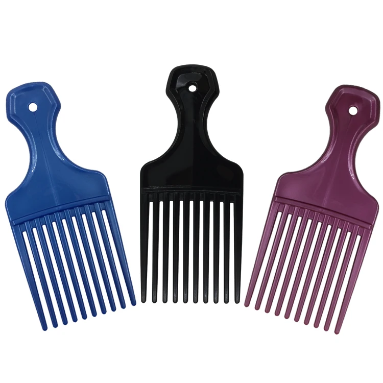 Hair Salon Custom Color Plastic Pick Up Afro Comb Buy Hair Comb,Pick