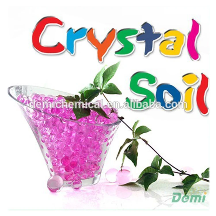 Magic crystal mud soil glow water beads for lucky bamboo growing in water