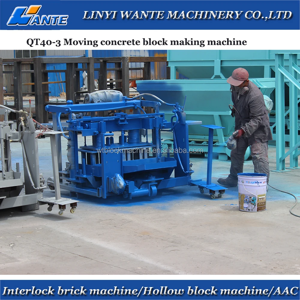 China Machinery Qt403 Small Machine To Make Money From Linyi Wante