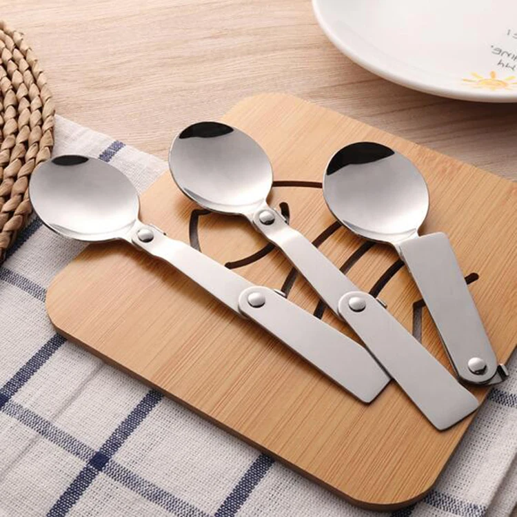 Travel Stainless Steel Foldable Spoon Buy Foldable Spoon,Stainless