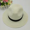 2019 Borsalino Wholesale Custom Womens Straw Fedora Hats Women Paper Chapeau White Summer Wide Brim Fedora Hats Women