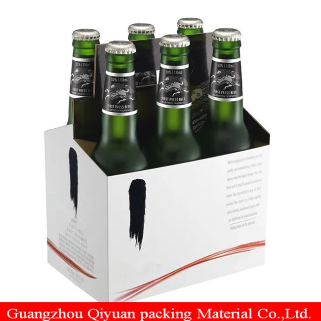 Corrugated Paper Custom Size Of Beer Box, Wine Glass Display Box For 375ML Bottle