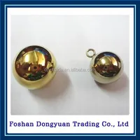 gold plated steel round metal hollow ball