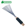 garden hand tool 9T leaf rake lawn clearing leaf rake