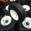 cheap price solid wood trailer solid rubber tires 4.00-8 with rims for carts with many sizes