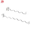 6mm wire Metal chrome wave shaped display hook to square tube