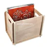 Self assembly DIY customized vinyl records storage frame in two colors for turntable