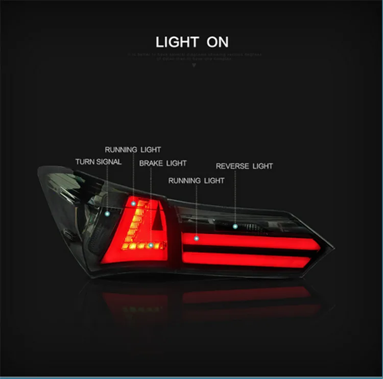 VLAND Factory for Car Taillight for Corolla LED rear light for 2014-2016  wholesale price