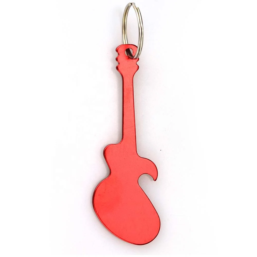 Multifunction Key Chain Customized Fancy Guitar Bottle Opener Key Ring