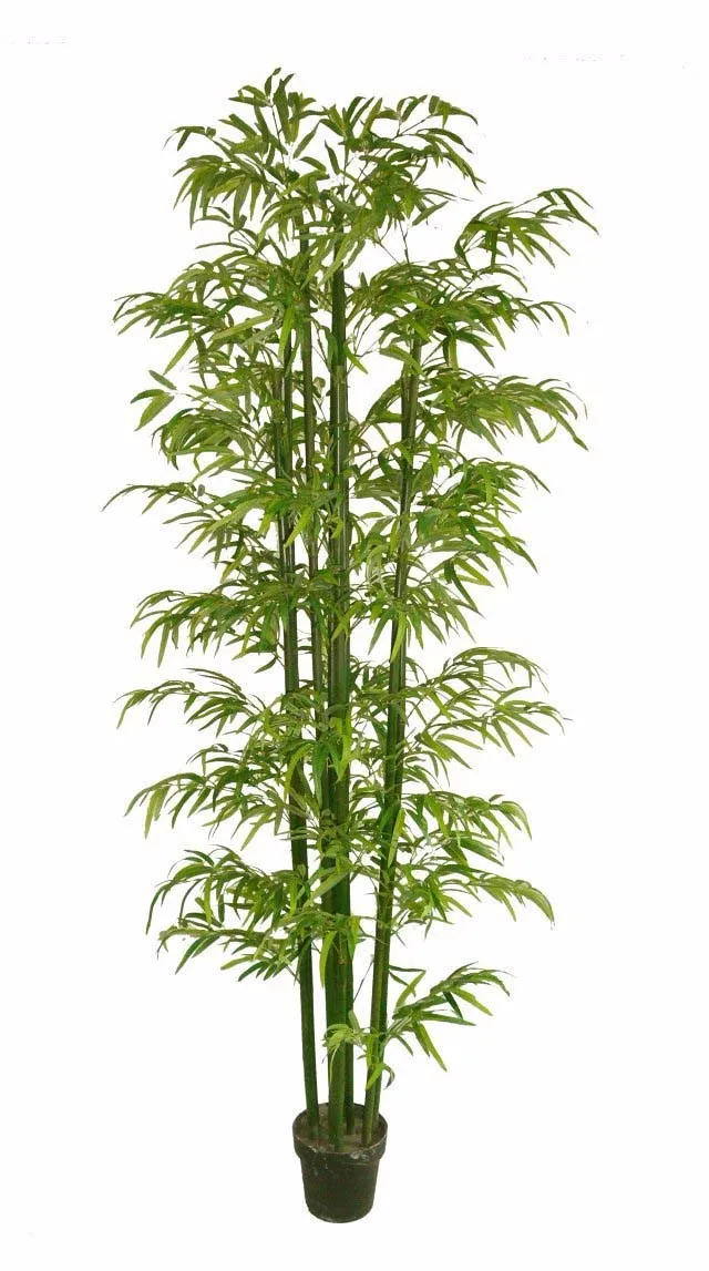 Decorative Artificial Bamboo Sticks Artificial Bamboo Leaves Artificial