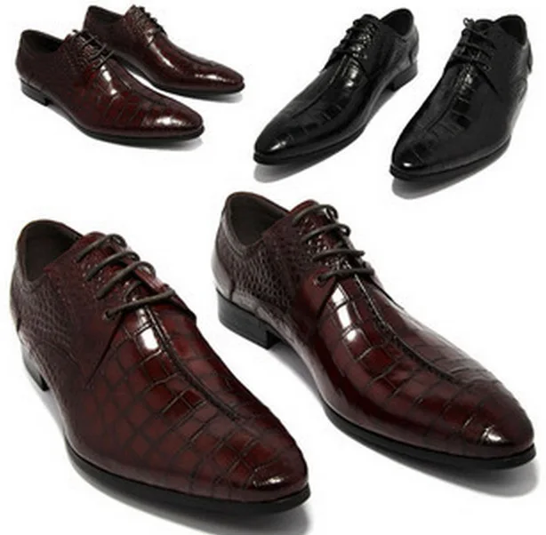 black mens business dress shoes genuine 