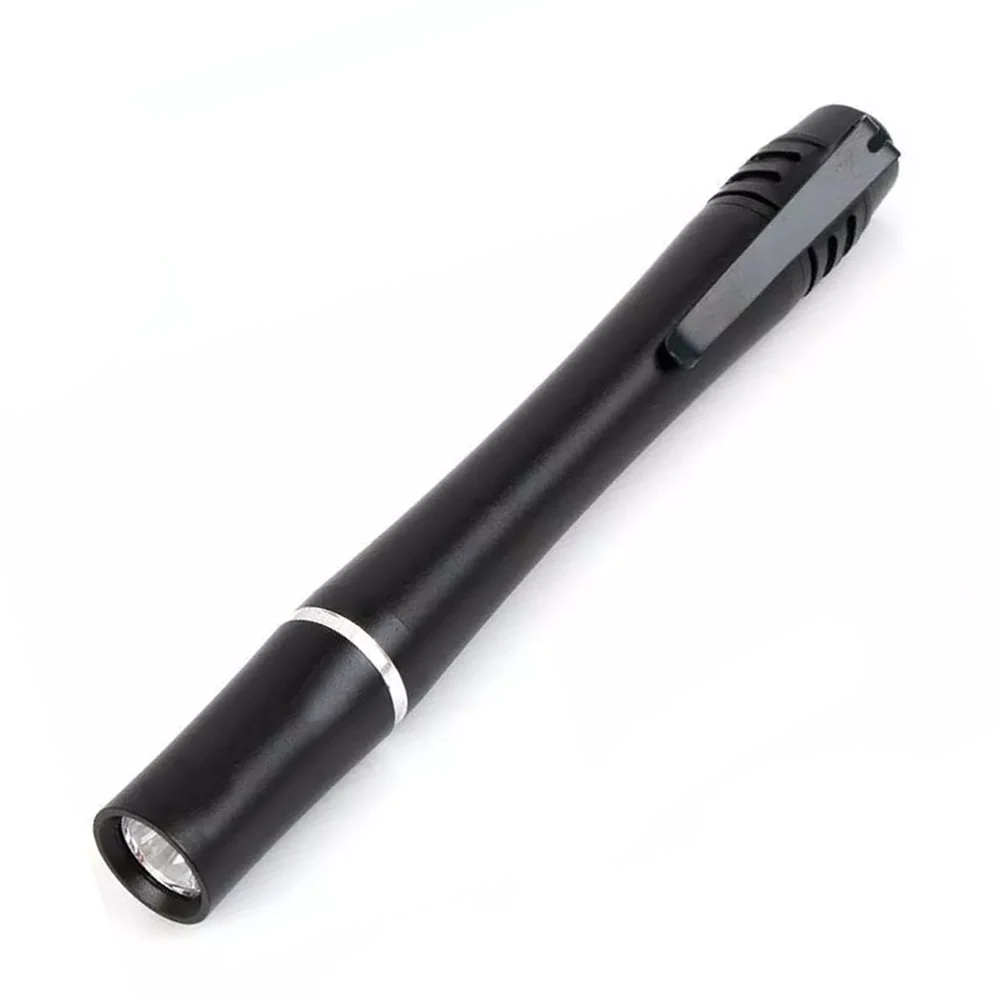 Wholesale AAA battery powered pocket tactical pen flashlight with clip details