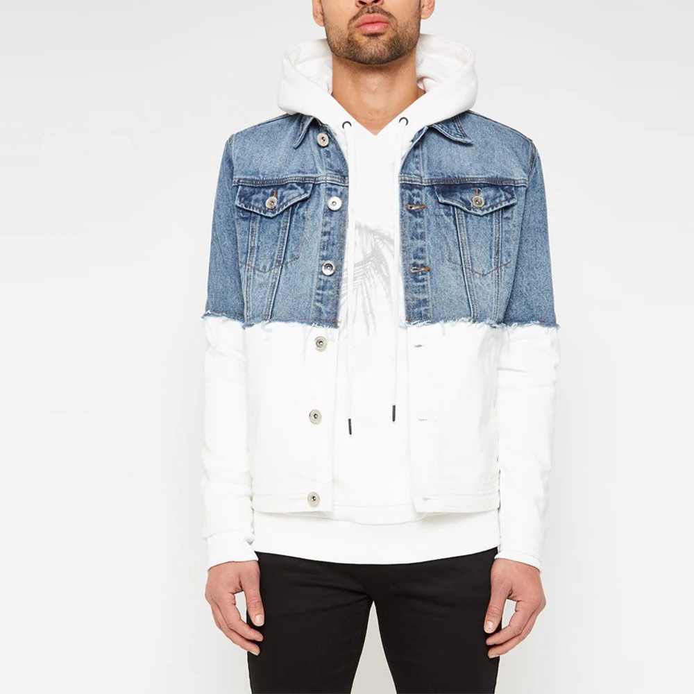 Non-stretch Denim Jacket Men Fashion 