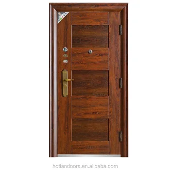 Top Sale Steel Main Entrance Door Design Safety Door Entry Wrought