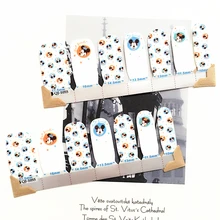 White Bule Cute Mouse child Nail Arts Nail Sticker Waterproof Nail Decal Sticker Gel Polish French