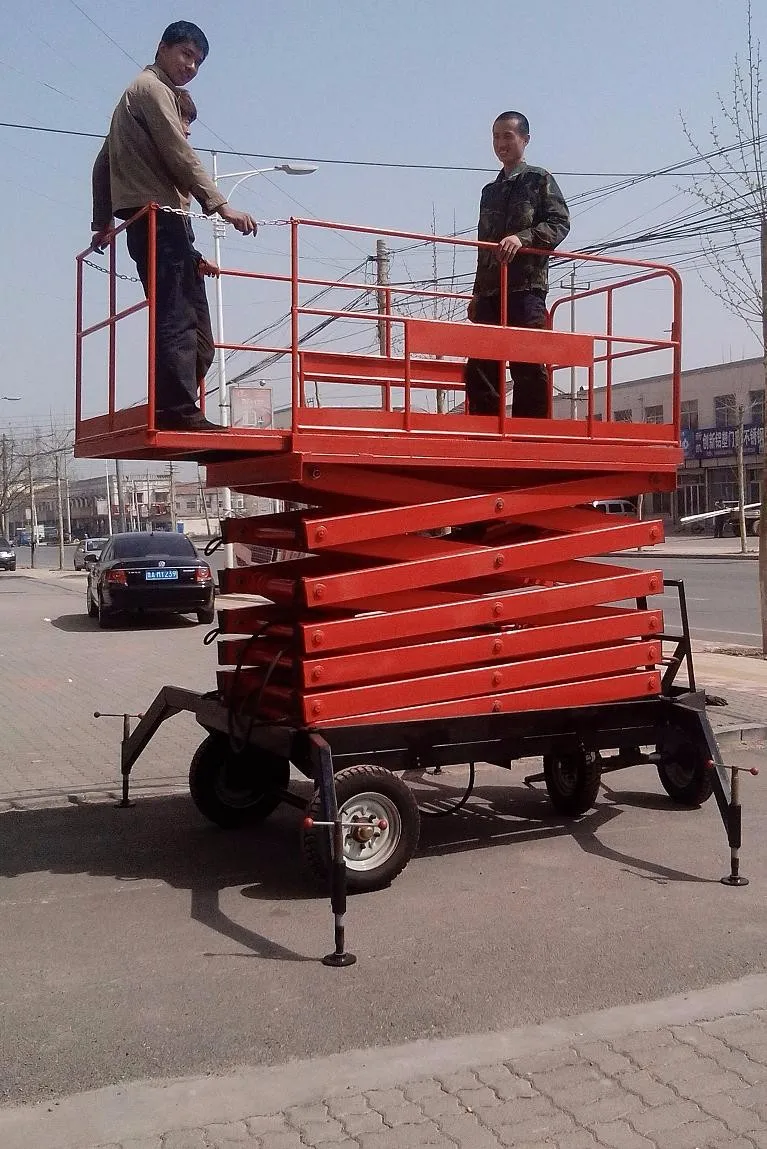 Home Small Scissor Lift Electric Movable Hydraulic Window Cleaning