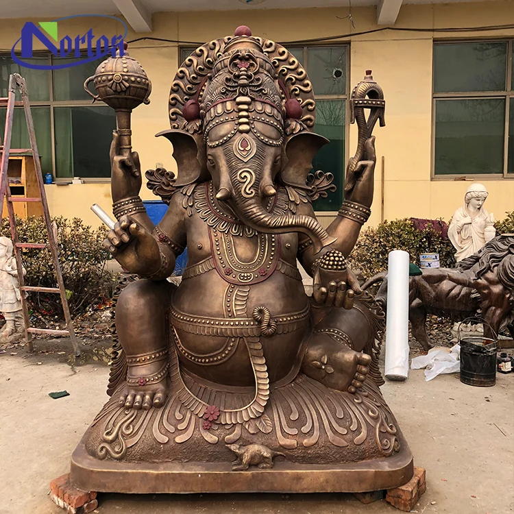 Modern Outdoor Indoor Decoration Metal Religion Sculpture Brass Hindu God Sculpture Bronze