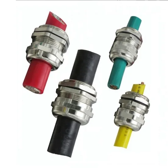 IP68 waterproof type standard brass nickel plated Metal cable gland