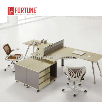 Top Sale Mfc 2 Person Office Desk Workstation For Small Office Foh