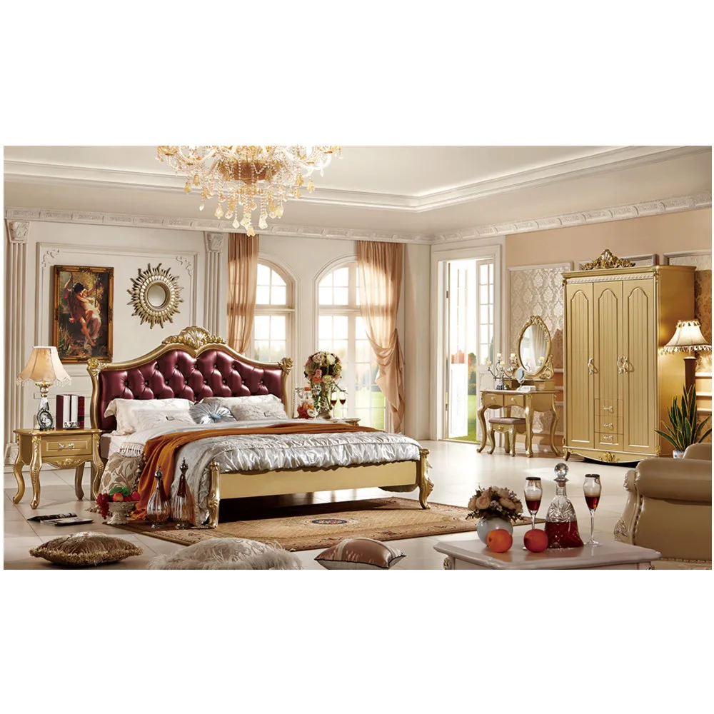 Royal European Classic House Suite Bed Set Wooden Bedroom Furniture Buy Wooden Bedroom Furniture Solid Wood Bedroom Furniture Wood Carving Bedroom