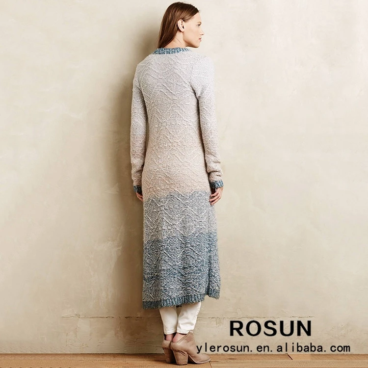 ankle length cardigan sweater