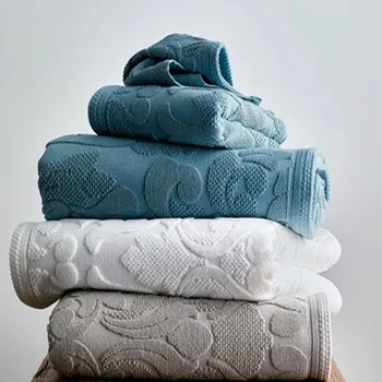 Cotton Jacquard Towel /emboss Logo Towel Set Wholesale - Buy Cotton ...