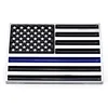 US Flag Decal with Blue Line for Cars & Trucks, American USA Flag Decal Sticker Honoring Police Law enforcement emblem