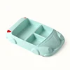 Gift Custom Fashion Cartoon Car Baby Feeding Supplies Bamboo Fibre Drop Resistance Easy Clean Tableware Set Children Tableware