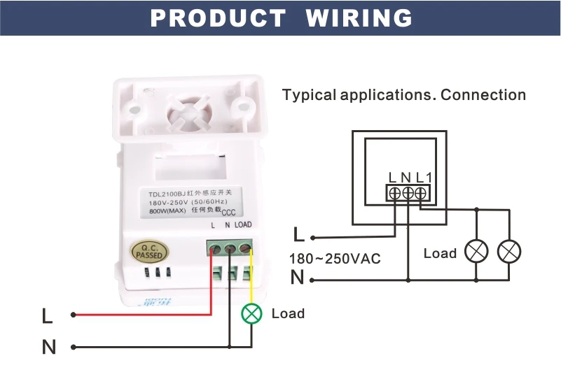 Infrared motion sensor как подключить провода схема подключения к сети