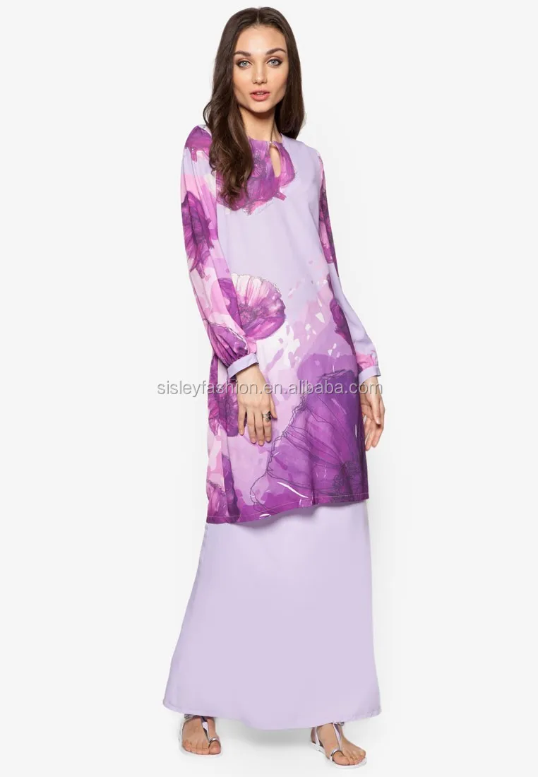 2016 Latest Fashion Lace Design Baju Kurung Modern Buy Baju