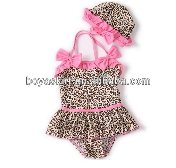 pink leopard bathing suit